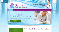 Desktop Screenshot of gentlehomecareservices.com